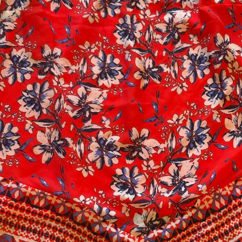NWT Alyx Sleeveless Floral Red Purple Top Women’s Size XL - Picture 3 of 8